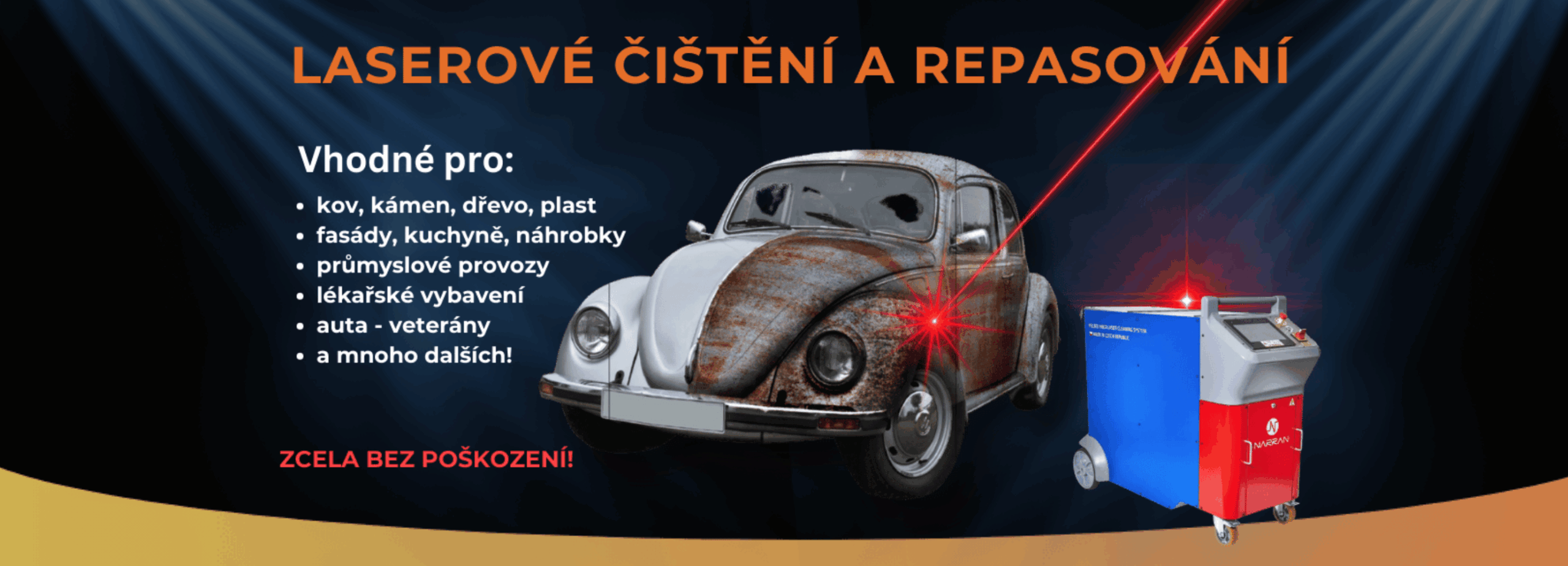 laserové čištění kovů